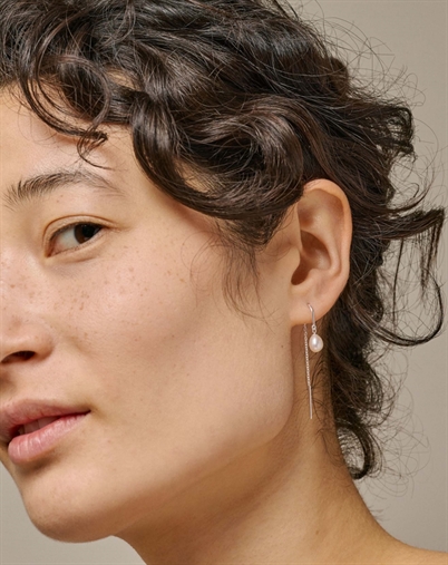 Enamel Copenhagen - Eleanor Pearl Øreringe - Sølvfarvet